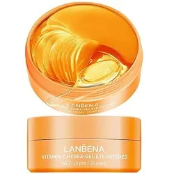 Lanbena Vitamin C Hydra-gel Eye Patches - Осветляющие гидрогелевые патчи для глаз с витамином С