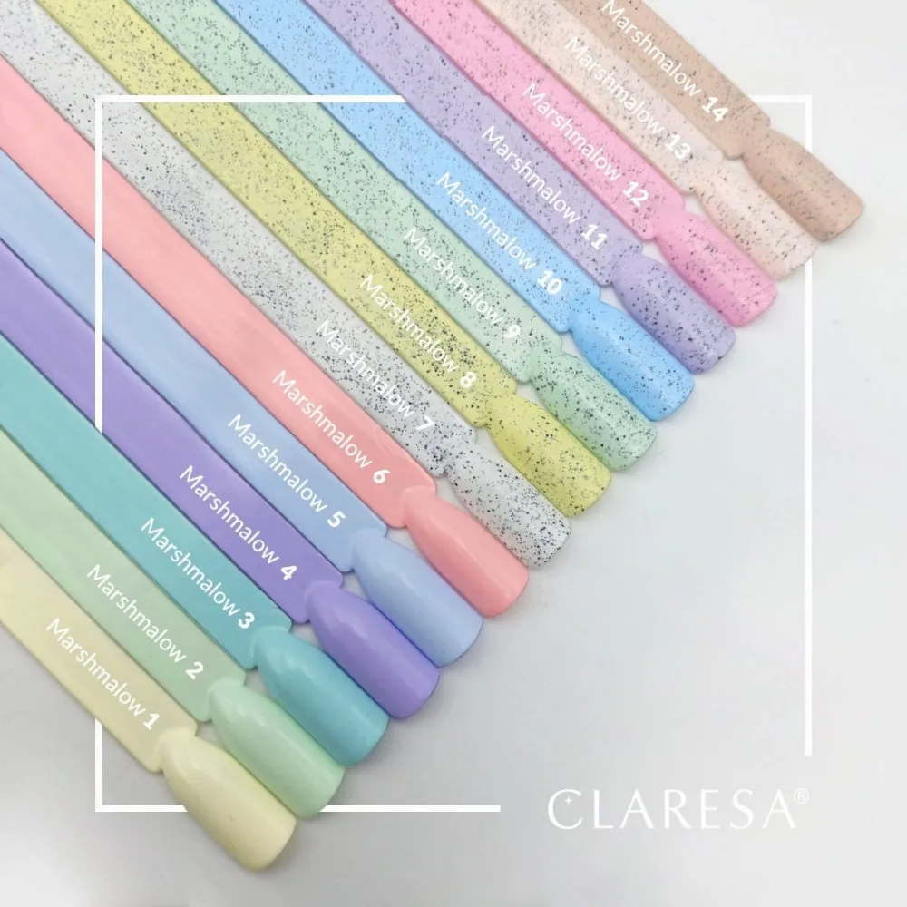 CLARESA Marshmallow 4 - Стойкий гибридный гель лак для ногтей, 5ml