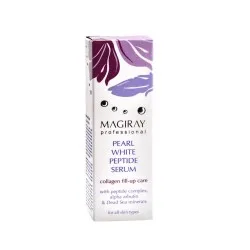 MAGIRAY PEARL WHITE Peptide Serum, collagen fill-up care - Жемчужная отбеливающая пептидная сыворотка с колагеном для всех типов кожи, 30ml