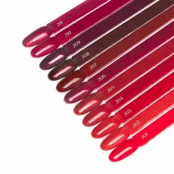 OCHO NAILS RED 201 - Стойкий гибридный гель лак для ногтей, 5ml