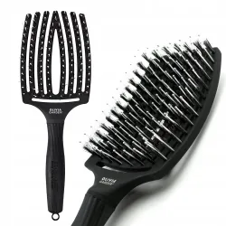 Olivia Garden Fingerbrush Combo Large Black - Расчёска для укладки волос