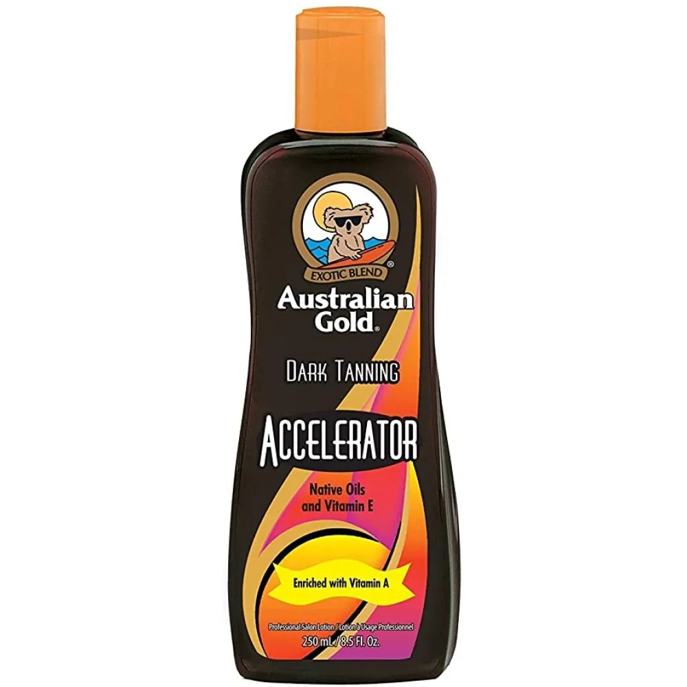Australian Gold Dark Tanning ACCELERATOR - Крем для солярия без бронзеров, 250мл