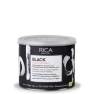 RICA BLACK Brazilian Wax - Чёрный Бразильский твердый воск с экстрактом конопли и угля, 400ml