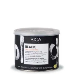 RICA BLACK Brazilian Wax - Чёрный Бразильский твердый воск с экстрактом конопли и угля, 400ml