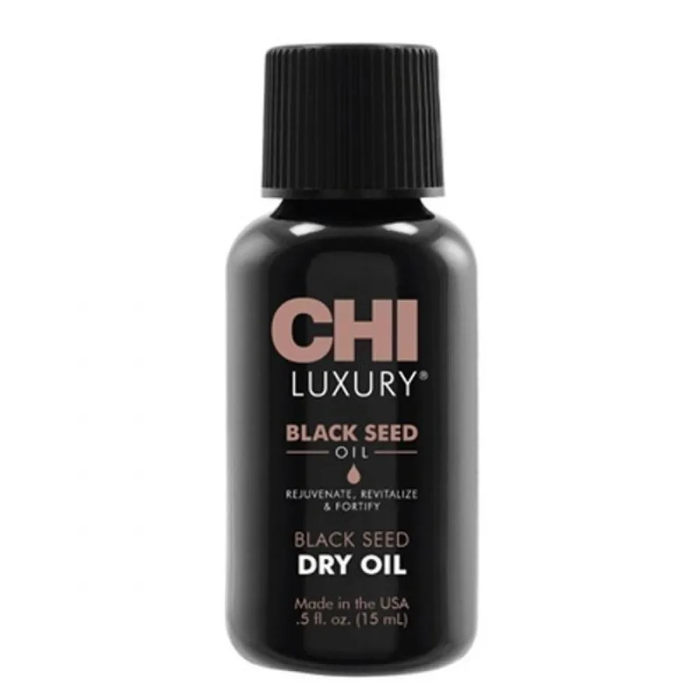 CHI LUXURY Black Seed Dry Oil - Жидкий шёлк для волос с маслом чёрного тмина