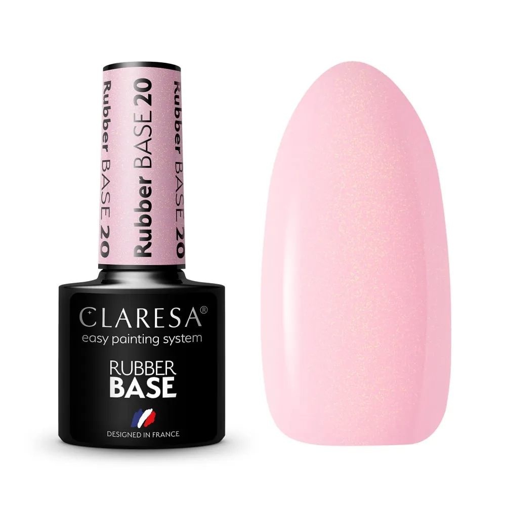 CLARESA Rubber Base 20 - Каучуковая база для ногтей, 5ml