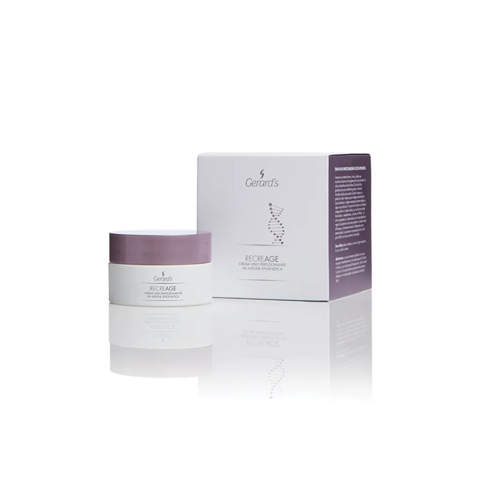 GERARD'S RECREAGE Perfecting Face cream with Epigenetic action - Выравнивающий, тонизирующий крем для лица и шеи с гликолиевой кислотой, 50ml