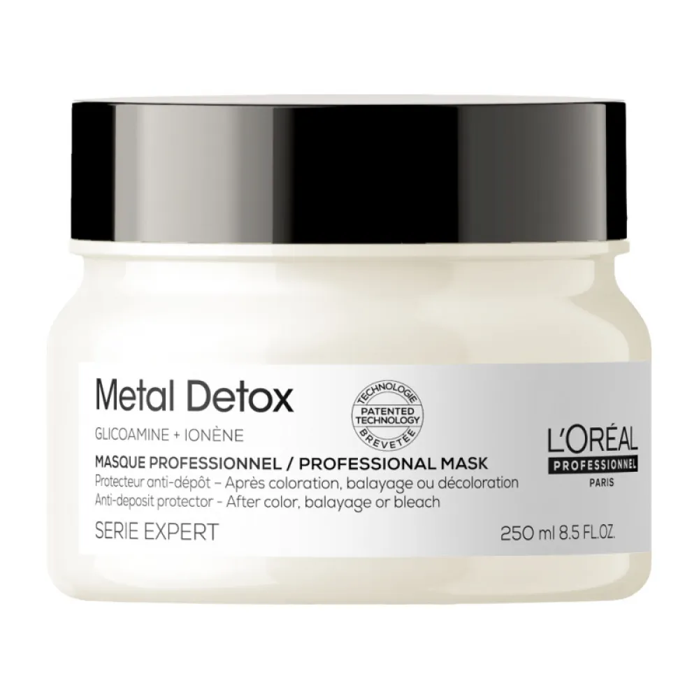 L'Oreal Professionnel Serie Expert Metal Detox Masque - Профессиональная маска с системой защиты от образования осадка, 250ml