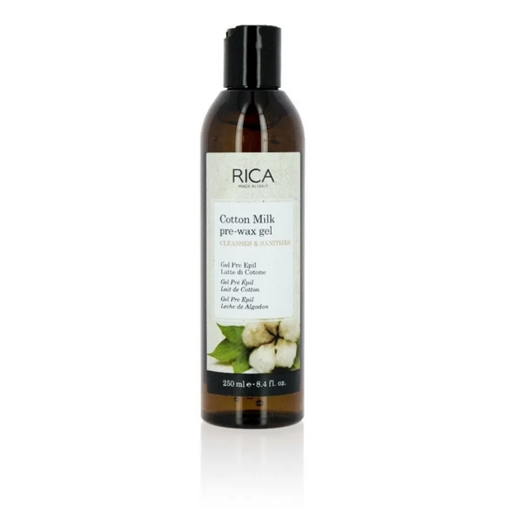 RICA Cotton Milk Pre-wax gel - Гель с экстрактом хлопка перед ваксацией, 250ml