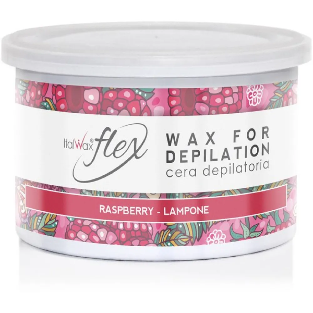 ItalWax Flex Raspberry wax, 400ml - Воск мягкой текстуры с малиной