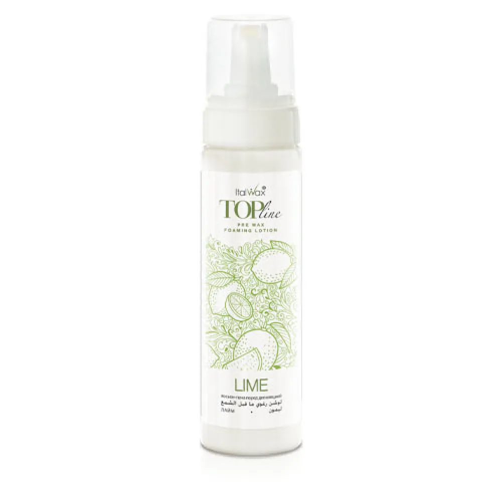 ItalWax Top Line Pre Wax Foaming Lotion LIME - Лосьон-пенка перед ваксацией с Лаймом, 200ml