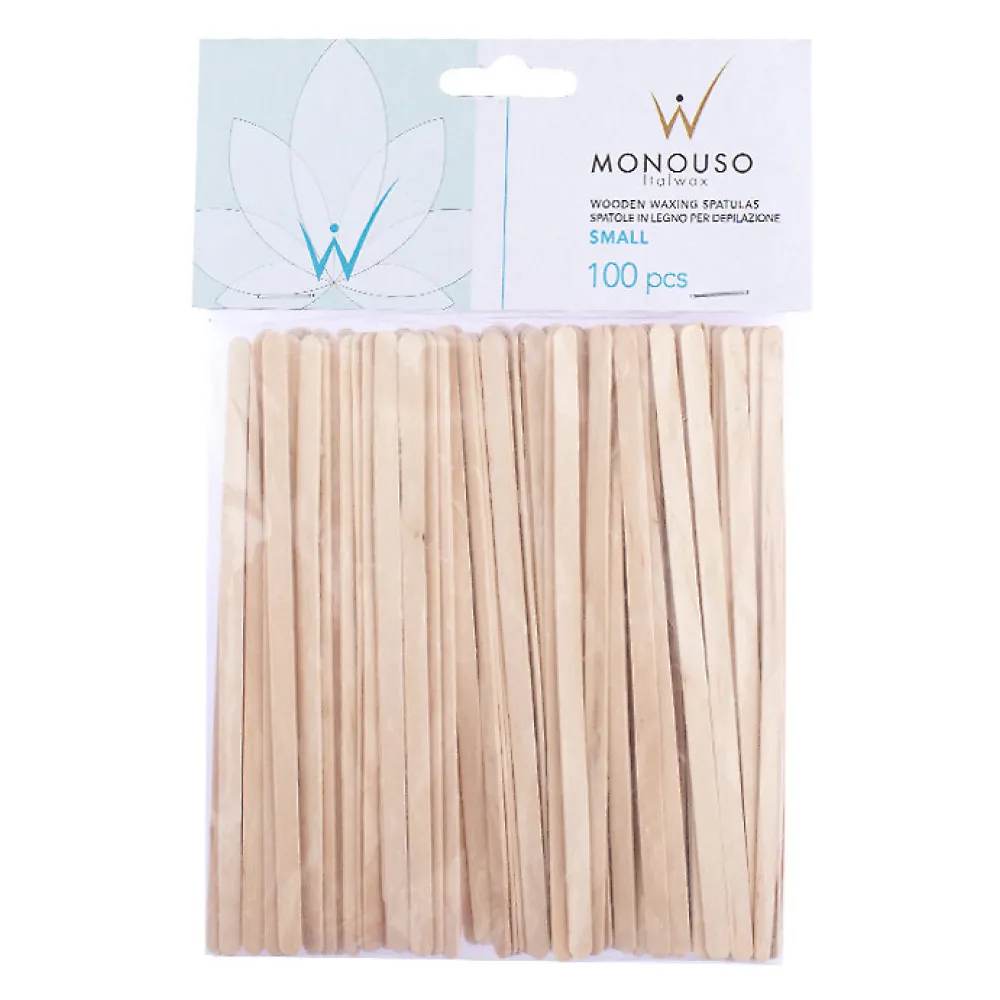 ItalWax деревянные шпатели, маленькие, 100шт.