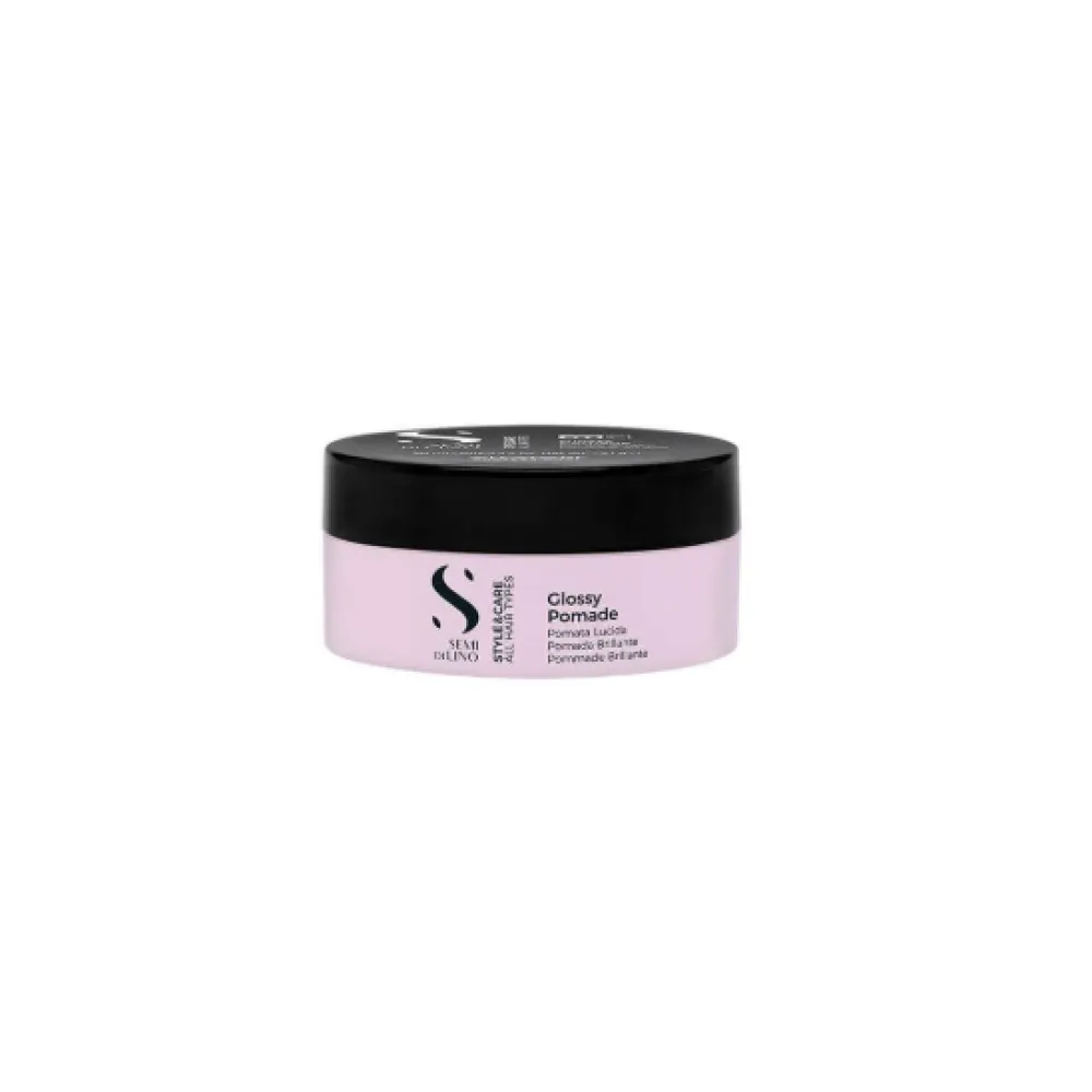 Alfaparf Semi Di Lino Style & Care Glossy Pomade - Воск для блеска волос, 90мл
