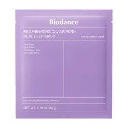 BIODANCE Biodance Rejuvenating Caviar PDRN Real Deep mask - Инновационная гидрогелевая маска с экстракта черной икры и PDRN, 34g.