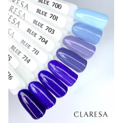 CLARESA BLUE 709 - Стойкий гибридный гель лак для ногтей, 5ml