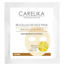 CARELIKA Biocellulose Lightening Face Mask - Осветляющая маска для лица из биоцеллюлозы, 8ml
