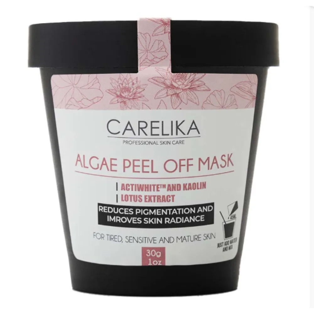 CARELIKA Algea Peel Off Mask Actiwhite and Lotus Extract - Альгинатная пилинг-маска Actiwhite и экстракт лотоса, 30gr.