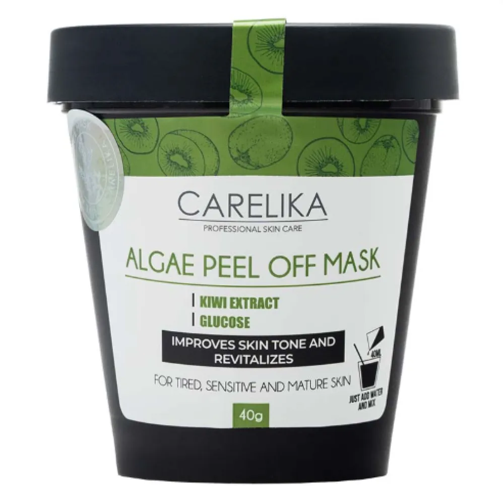 CARELIKA Algea Peel Off Mask Kiwi Extract - Альгинатная маска с киви и глюкозой, 40gr.