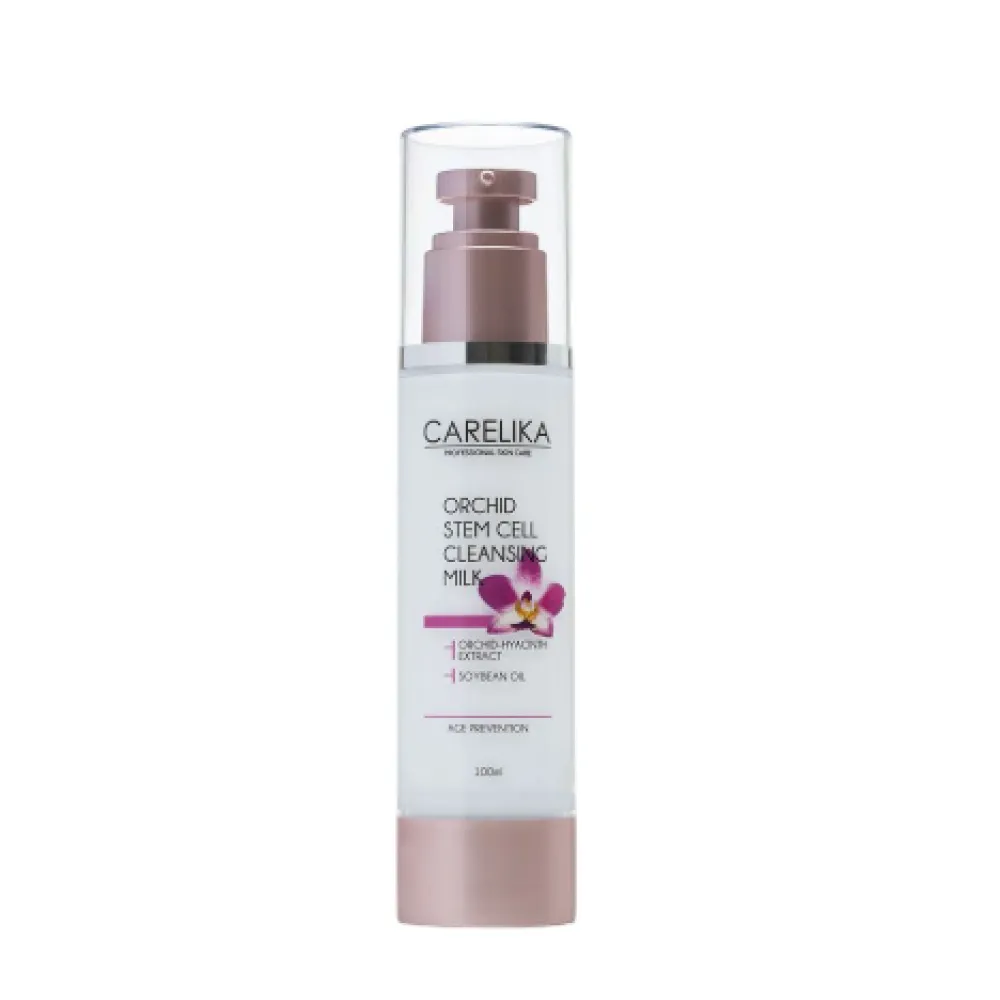 CARELIKA Orchid Stem Cell Cleansing Milk - Очищающее и увлажняющее молочко для снятия макияжа, 100ml