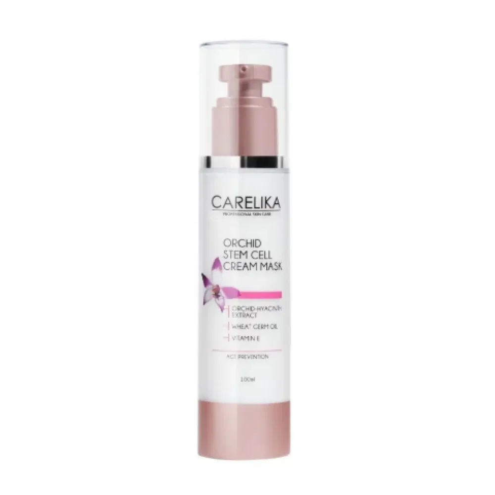 CARELIKA Orchid Stem Cell Cream Mask - Крем-маска с маслом зародышей пшеницы и витамином Е, 100ml