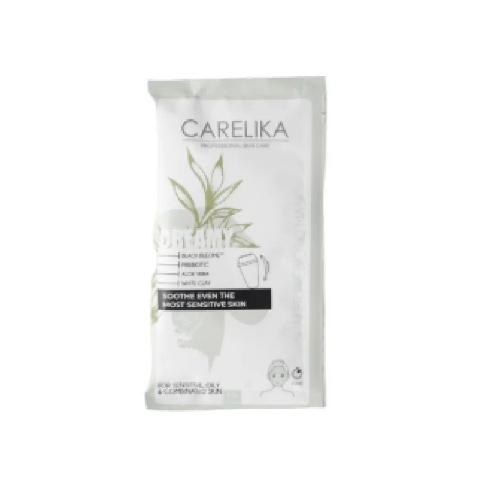CARELIKA Shaker Prebiotic Creamy Mask Black Beeome - Успокаивающая крем-маска для чувствительной кожи, 15gr.