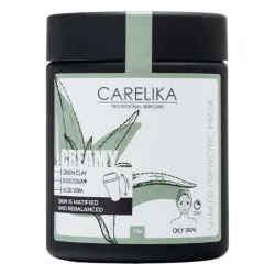 CARELIKA Shaker Prebiotic Creamy Mask Green Clay - Кремовая шейкерная маска с пребиотиками и зеленой глиной, 15gr.