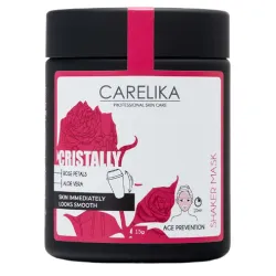 CARELIKA Shaker Prebiotic Cristally Mask Rose Petals - Омолаживающая маска с лепестками роз, 15gr.