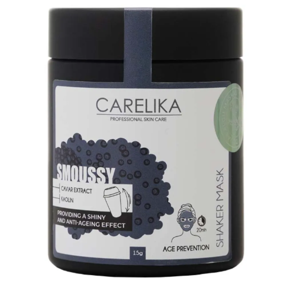 CARELIKA Shaker Smoussy Mask Caviar - Регенерирующая маска-пенка с икрой, 15gr.
