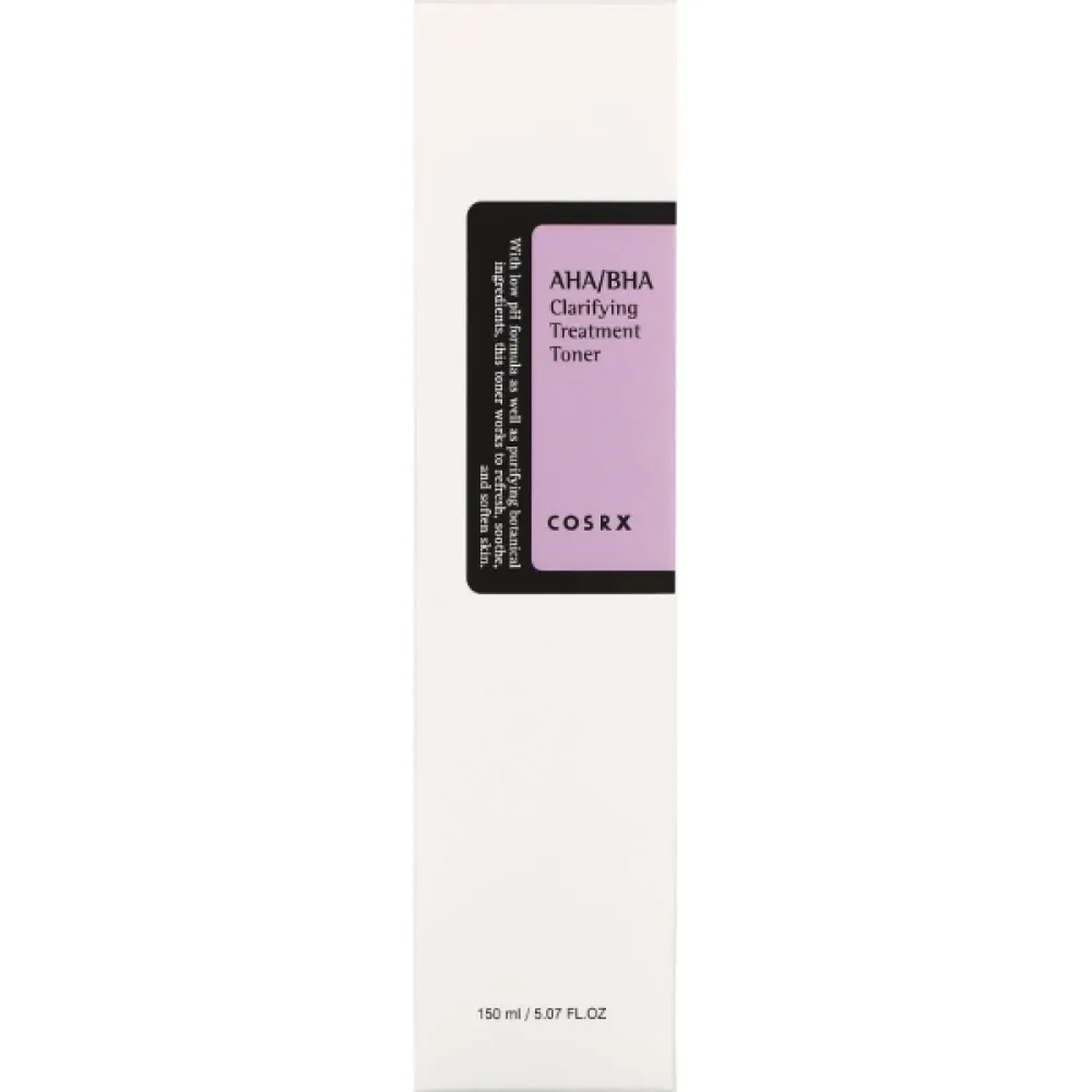 COSRX AHA/BHA Clarifying Treatment Toner - Мягкий отшелушивающий тонер для обновления кожи, 150ml (470030)
