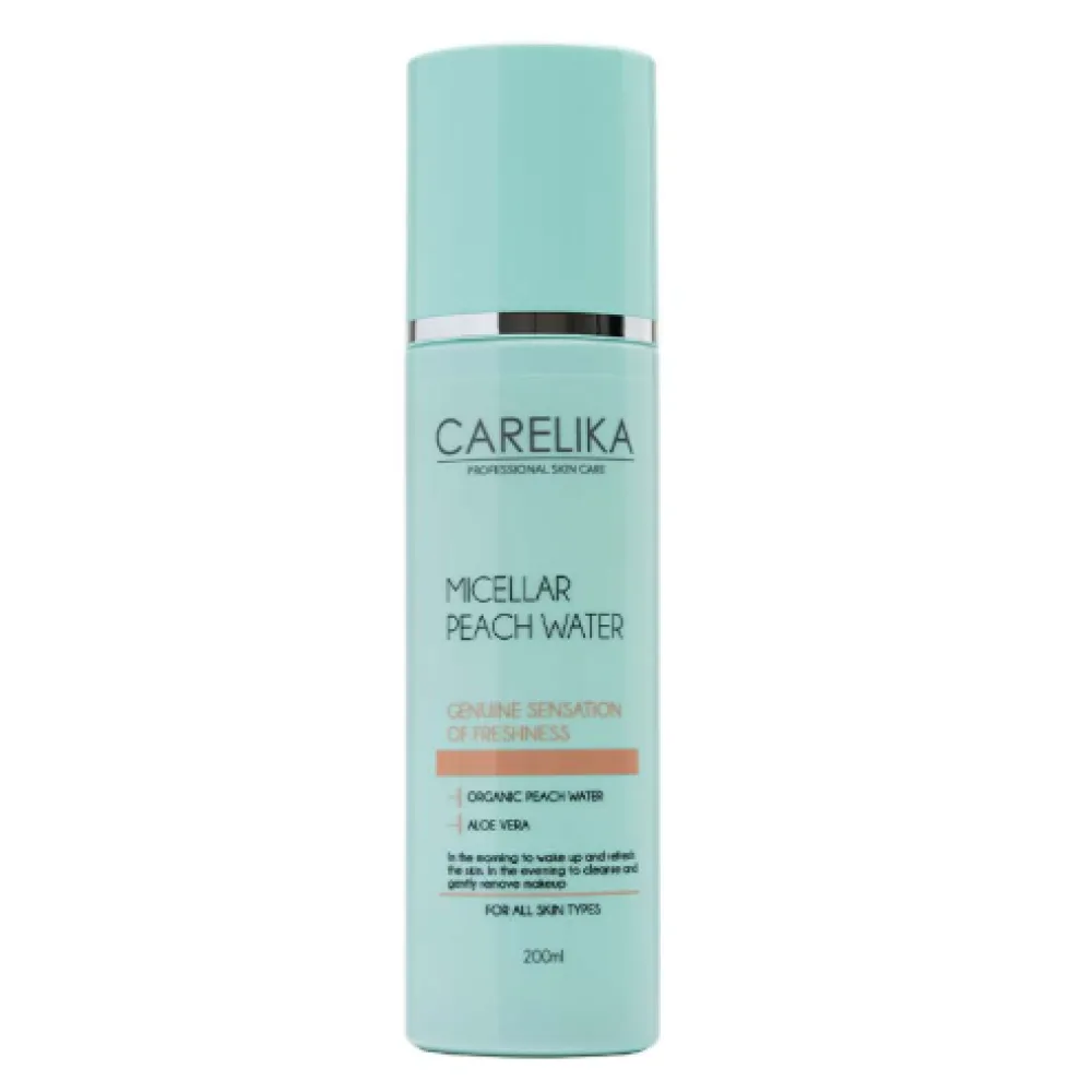 CARELIKA Micellar Peach Water - Персиковая мицеллярная вода, 200ml