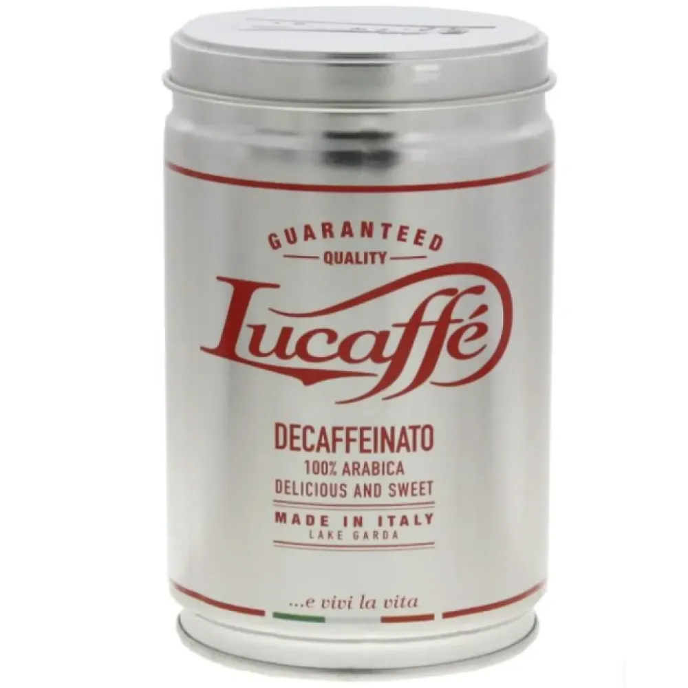 Молотый кофе LUCAFFE DECAFFEINATO, 250gr.