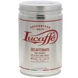 Молотый кофе LUCAFFE DECAFFEINATO, 250gr.