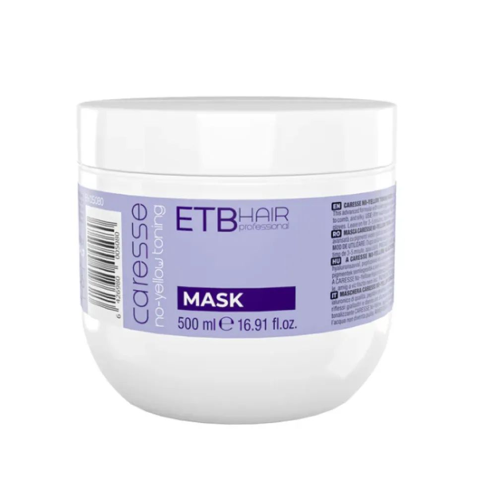 ETB CARESSE No-Yellow Toning Mask - Тонирующая маска для волос, 500ml