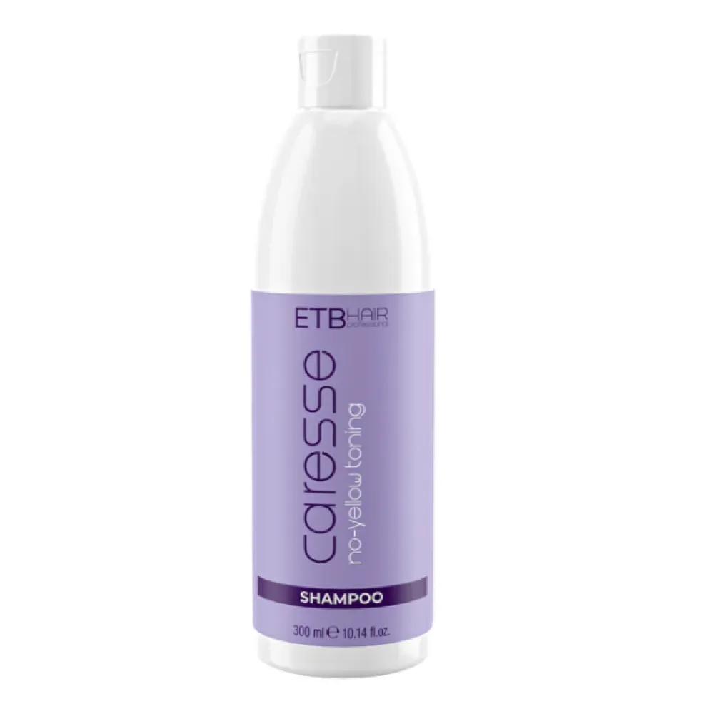 ETB CARESSE No-Yellow Toning Shampoo - Тонирующий шампунь, 300ml