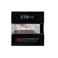 ETB Aluminium pop-up embossed Foil - Профессиональная одноразовая алюминиевая фольга, 300 листов