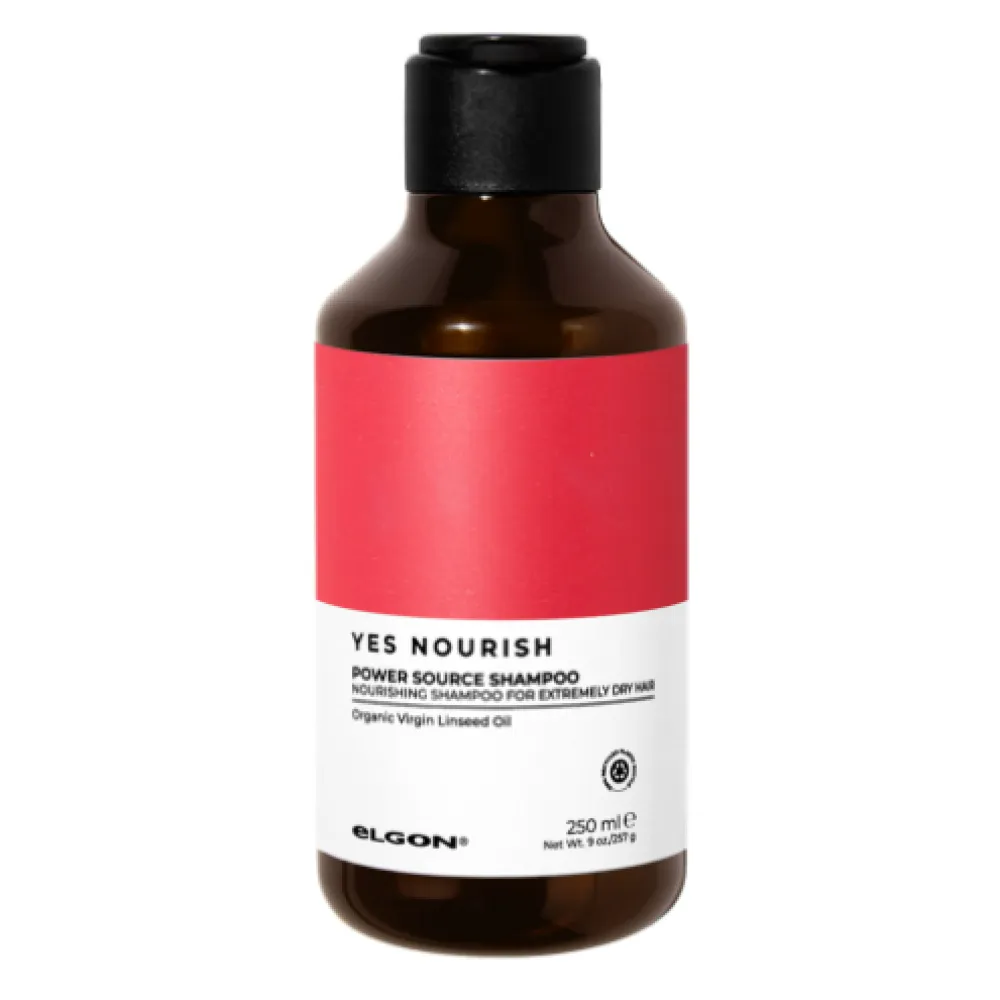 ELGON Yes Nourish Power Source Shampoo - Питательный шампунь для очень сухих, нормальных и густых волос, 250ml