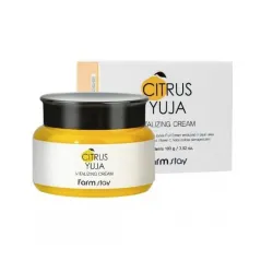 FarmStay Citrus Yuja Vitalizing Cream - Освежающий и восстанавливающий крем для лица, 100ml