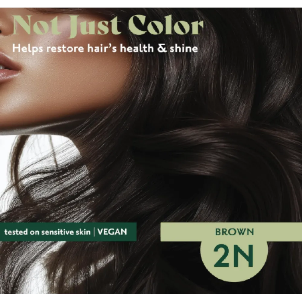 HERBATINT гель-краска для волос на растительной основе - 2N (коричневый)