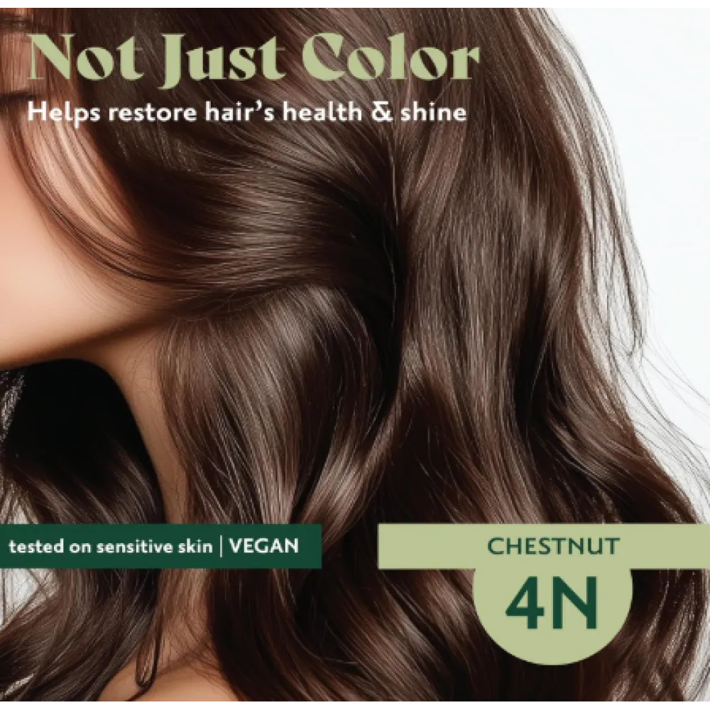 HERBATINT гель-краска для волос на растительной основе - 4N (ореховый)