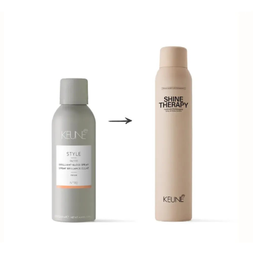 KEUNE Style SHINE THERAPY - Блеск-спрей для волос аэрозольный, 200ml