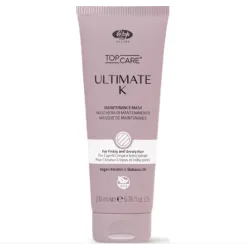 Lisap Milano UltimateK Mask - Разглаживающая и увлажняющая маска с кератином, 200ml