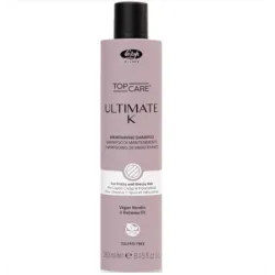 Lisap Milano UltimateK Shampoo - Разглаживающий шампунь с кератином, 250ml