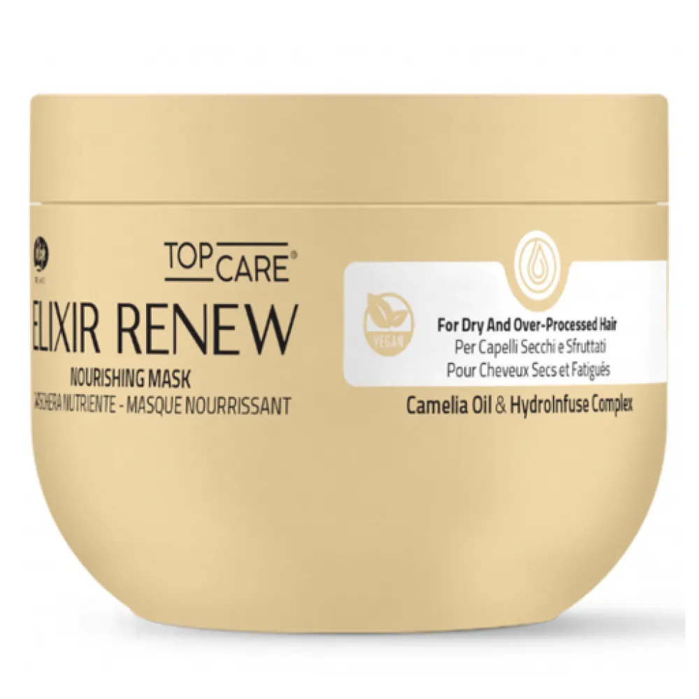 Lisap Milano Top Care ELIXIR Renew Mask - Восстанавливающая маска для химически обработанных и повреждённых волос, 500ml