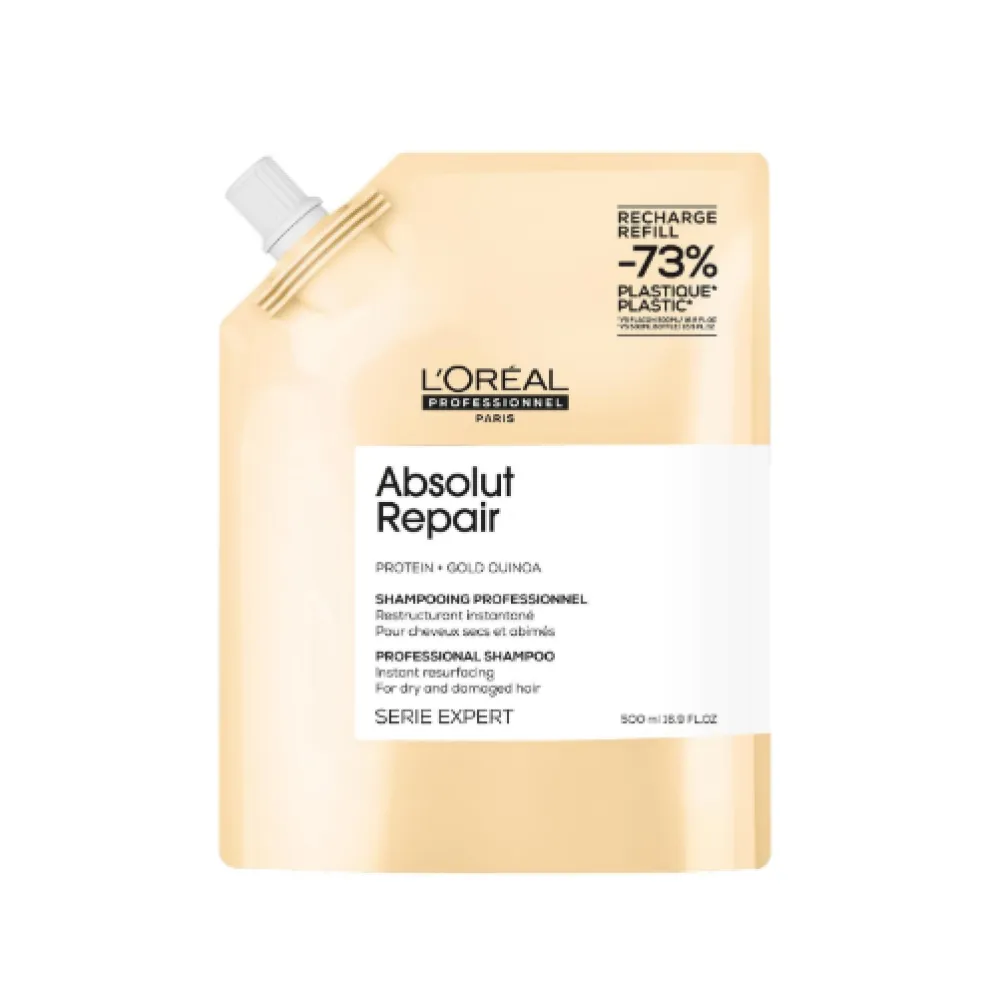 L'Oreal Professionnel Serie Expert Absolut Repair Shampoo - Восстанавливающий шампунь для повреждённых волос, 500ml, REFILL