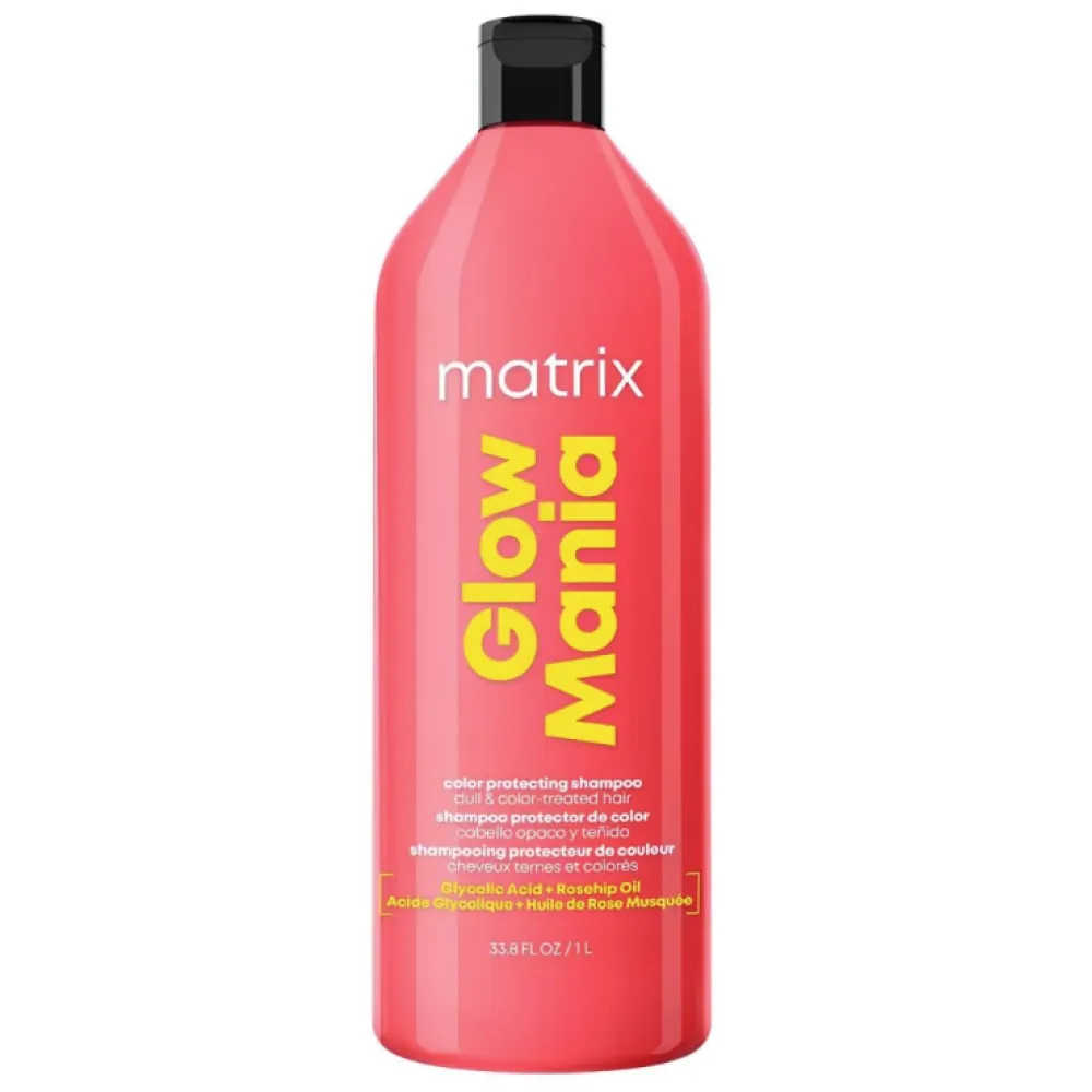 Matrix Glow Mania Shampoo - Шампунь для окрашенных волос с гликолевой кислотой, 1000ml