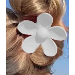 Заколка для волос "ЦВЕТОК" - белый