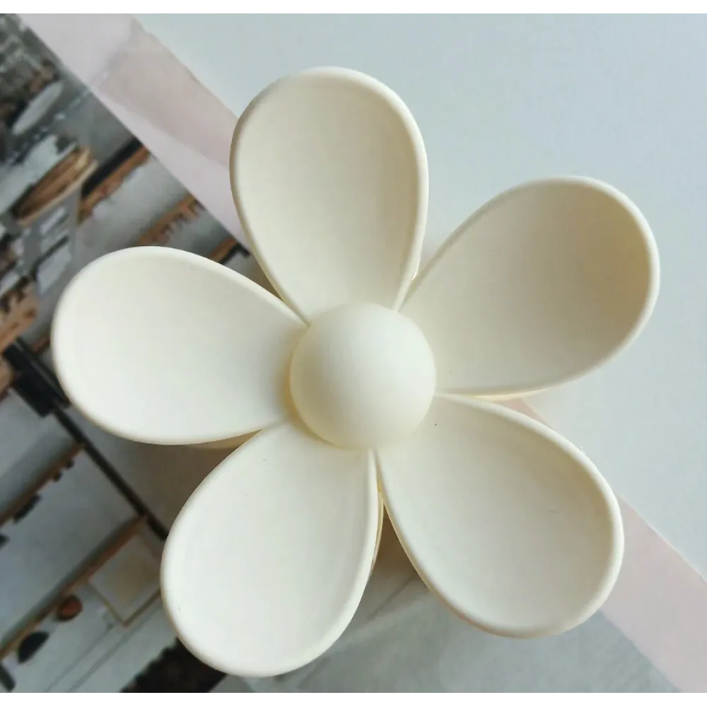 Заколка для волос "ЦВЕТОК" - белый