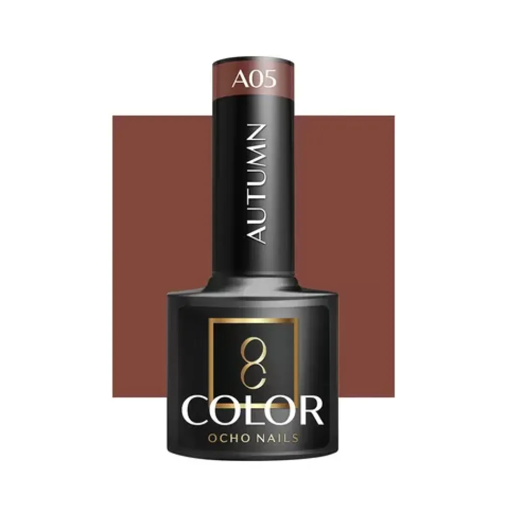 OCHO NAILS AUTUMN A05 - Стойкий гибридный гель лак для ногтей, 5ml