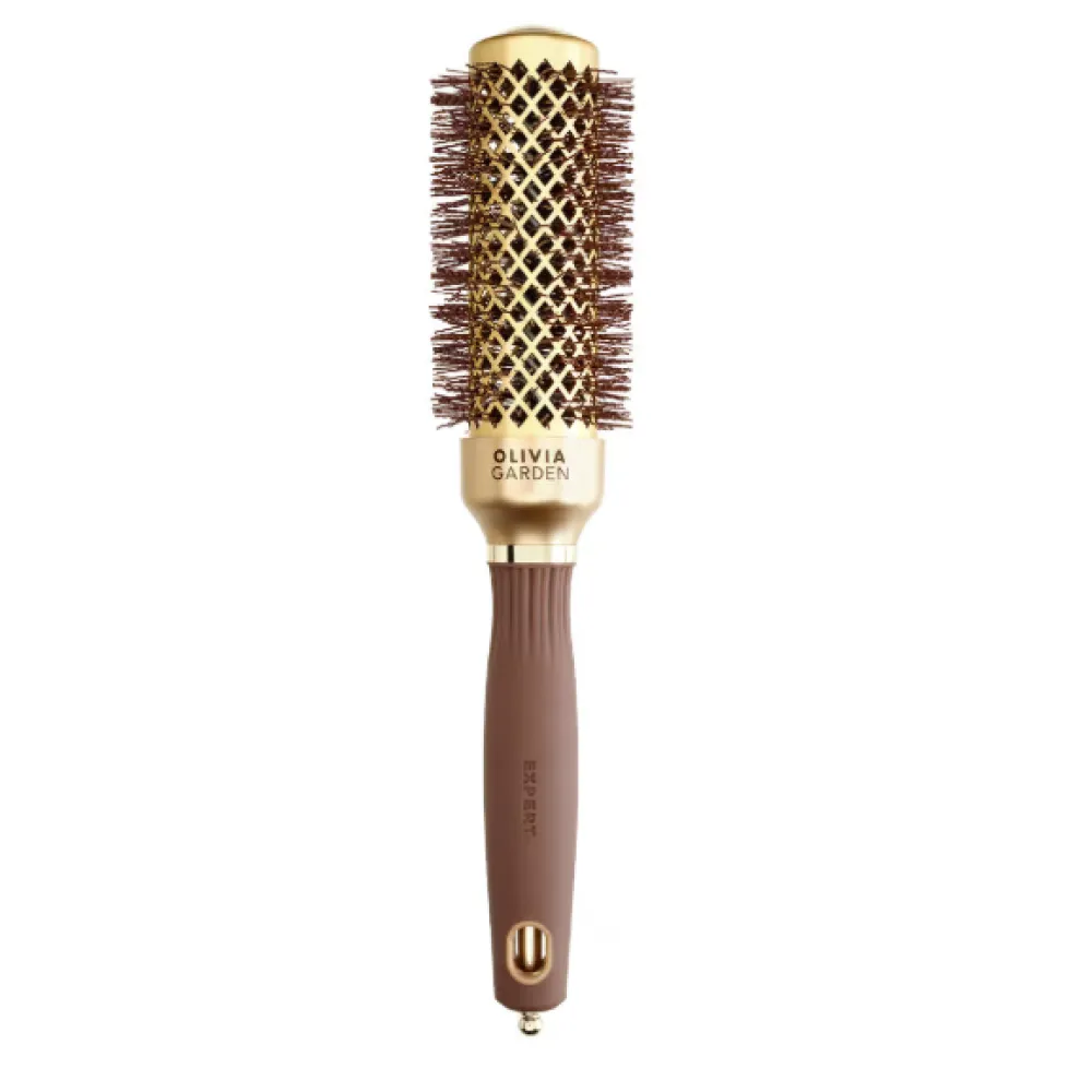 Olivia Garden Expert Blowout Shine Gold hairbrush 35mm - брашинг
