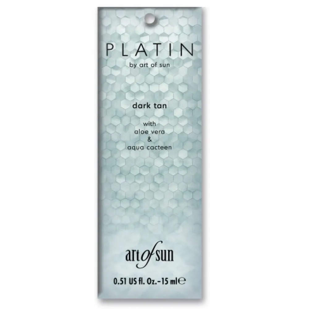 Art Of Sun PLATIN dark tan - Крем для солярия с бронзерами, 15ml